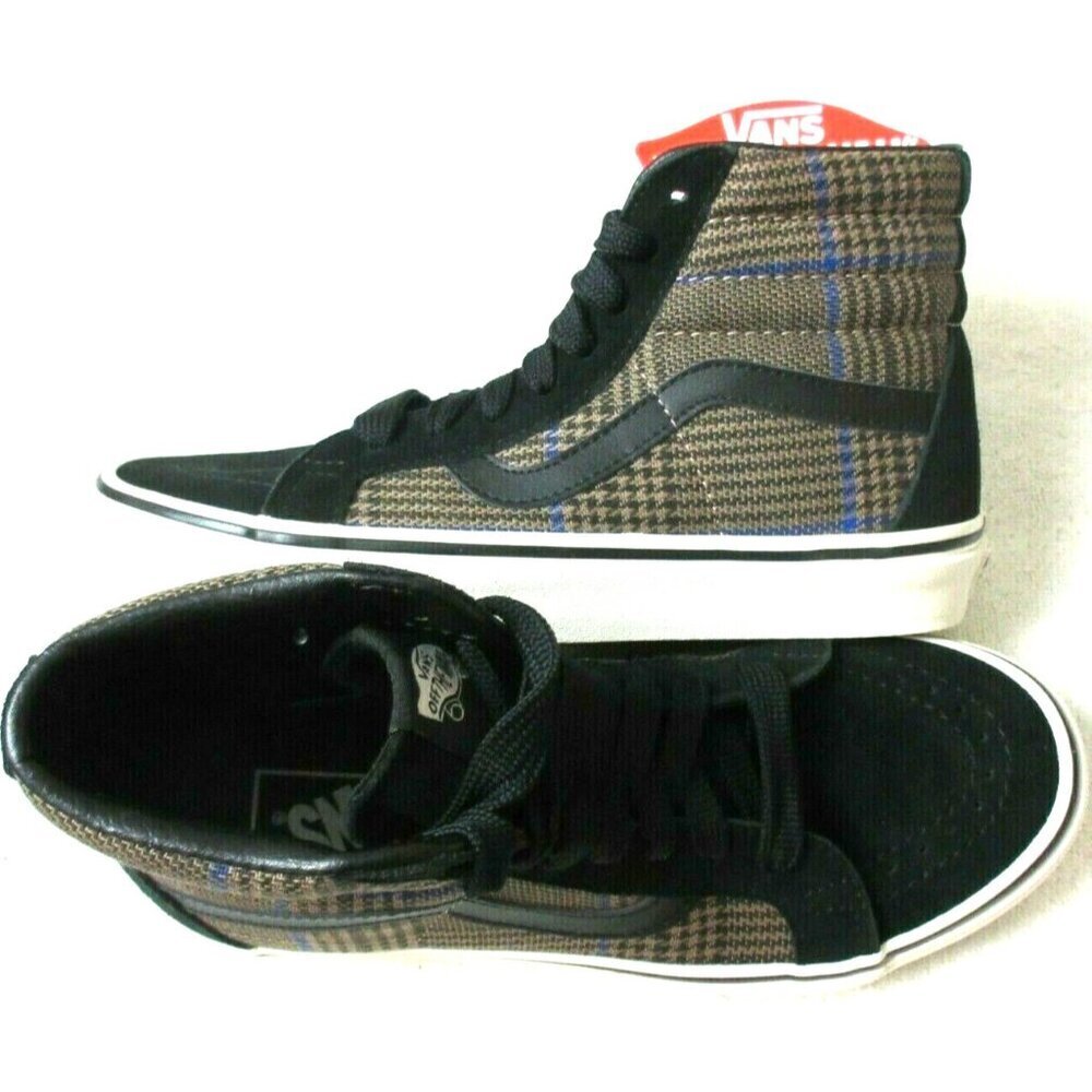 Vans Women's Sk8-Hi Reissue Design Assembly Glen Plaid Skate Shoes Size 7 NIB